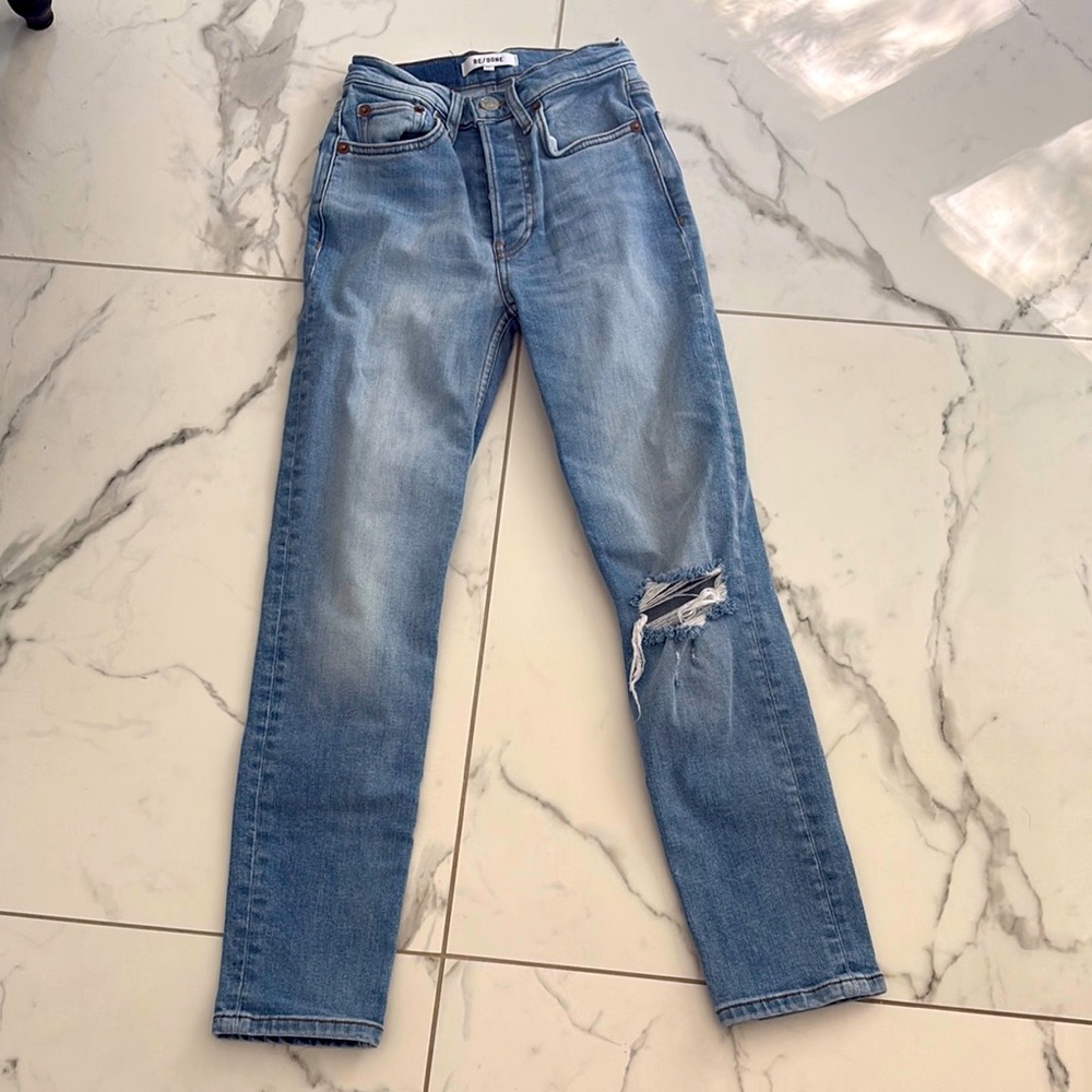 Re/Done jeans size 23 waist. Length 36"